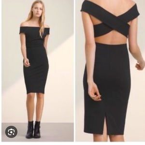 Aritzia Talula Gray Cocktail Dress - NTW